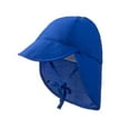 thumbnail image 1 of Sombrero de sol con protección solar para niños, transpirable, de color sólido, para playa, 1 of 5