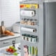 thumbnail image 1 of Estante colgante para nevera, estante para especias con estante, organizador de cocina, almacenamiento para baño sin taladrar, blanco Adepaton LN-2389, 1 of 7