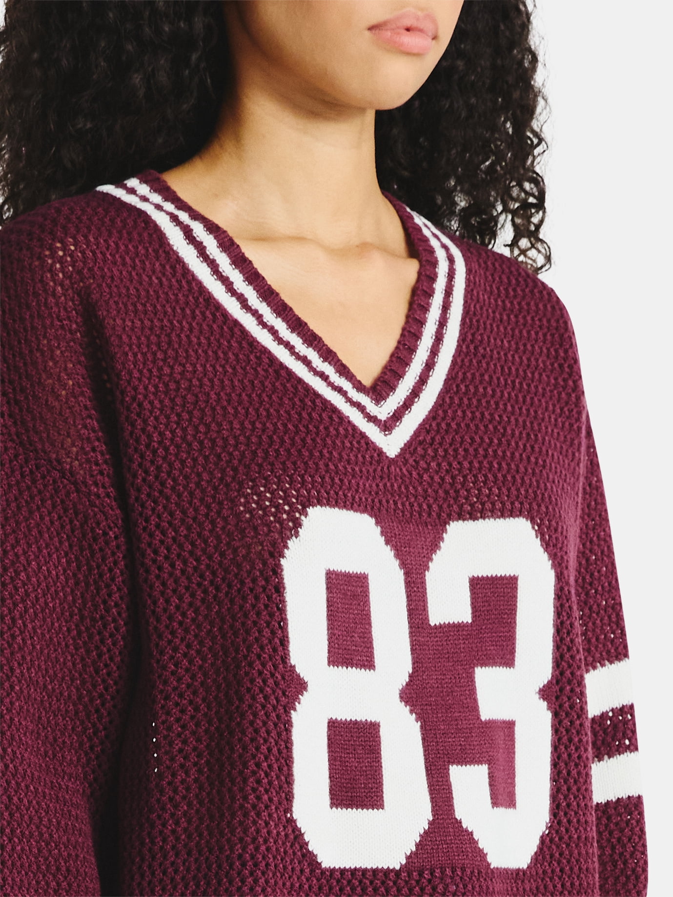 No Boundaries Jacquard Pullover, Women’s