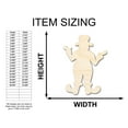 thumbnail image 2 of Unfinished Wood Clown Shape | Craft Cutout | up to 24" DIY 46" / 3/4", 2 of 4