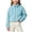 Sky Blue, variant on gbyLJF Girls Zip Up Fleece Jacket Stand Up Collar Fuzzy Outerwear Lightweight Soft Plush Winter Coat