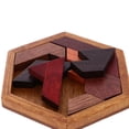 thumbnail image 4 of Juguetes de madera Brain Teaser Juego Rompecabezas de formas geométricas perfke Rompecabezas de madera, 4 of 8
