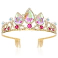 thumbnail image 1 of Diadema con forma de corona VELSCRUN Rapunzel para niñas con forma de princesa, 1 of 7