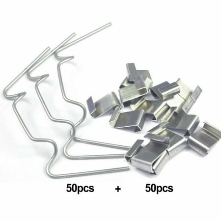 

Greenhouse Glazing Clips W / Z Glass Clips Spring Wire Spares Choose QTY