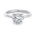 thumbnail image 3 of Hialeah - Moissanite Heart Shape Lab Diamond Solitaire Engagement Ring, 3 of 3