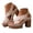 Beige, variant on Pandaie Open Toe Ankle Strap Sandals Womens Platform Orthopedic High Heels Criss Cross Band Slingback Dress Pumps Shoes (Beige,6)