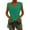 Green, variant on Women's Casual Solid V-Neck Short Sleeve Vest T-Shirt - Loose Fit Tank Top, 60% Polyester 35% Rayon 5% Spandex