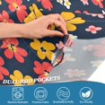 thumbnail image 5 of Yayeee Kitchen Curtains Tier Set of 2 Light Filtering 57"x24" Over Sink Window Panels, Small Colorful Flower, 5 of 7
