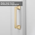 thumbnail image 6 of Goldenwarm Brushed Gold Cabinet Pulls 5inch Solid Kitchen Cabinet Handles 25 Pack, 6 of 6