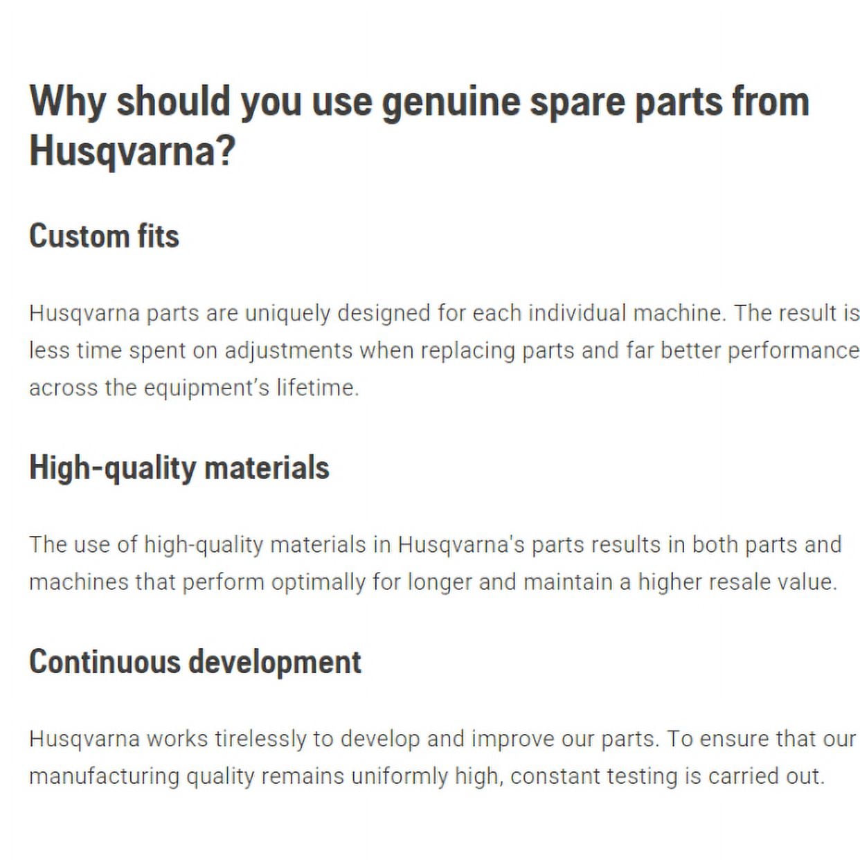 GENUINE OEM HUSQVARNA SPARK PLUG HQT-4