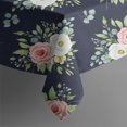 thumbnail image 4 of Pioneer Flower Floral Print Pattern Rectangle Tablecloth 60"x102", Waterproof Polyester Table Cloth, Wipeable Spillproof for Dining Camping Indoor Outdoor, 4 of 6