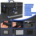 thumbnail image 3 of 2 Layer File Box with Lock, Portable Document Organizer Box with Handle, Fireproof File Box for Home Office, Legal File Organizer Storage, 3 of 5