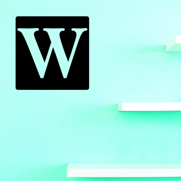 Custom Decals Alphabet Letter W Wall Art Size: 16 X 16 Inches Color: Multi