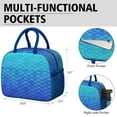thumbnail image 6 of Reusable Mermaid Lnsulated Lunch Bag for Women & Men-Leakproof Water-Resistant Cooler Tote,Large Capacity(10.6x8.7x6.3in)for Work,Office,Travel,Picnic,Beach., 6 of 7