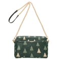 thumbnail image 2 of FORMRS Women Crossbody Purse with Chain Strap Vegan Leather Shoulder Handbag, Beige Christmas Trees, 2 of 7