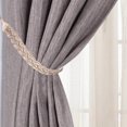 thumbnail image 6 of 3 Pairs Hand Braided Curtain Tie Back, Buckle Holdback Drapery Curtain Tiebacks, 6 Rope Belt Curtain Tie Curtain TiebacksBeige, 6 of 6
