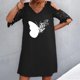thumbnail image 2 of Vestidos de manga corta con hombros descubiertos y encaje con cuello en V estampado sexy de verano para mujer Fridja bnh5506, 2 of 9