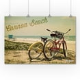 thumbnail image 3 of Cannon Beach, Oregon, Beach Cruisers (36x54 Giclee Gallery Art Print, Vivid Textured Wall Decor), 3 of 3