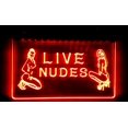 thumbnail image 2 of Bayyon OPEN Live Nude Exotic Dancer Bar Neon Light Signs Red 12x8Inch, 2 of 3