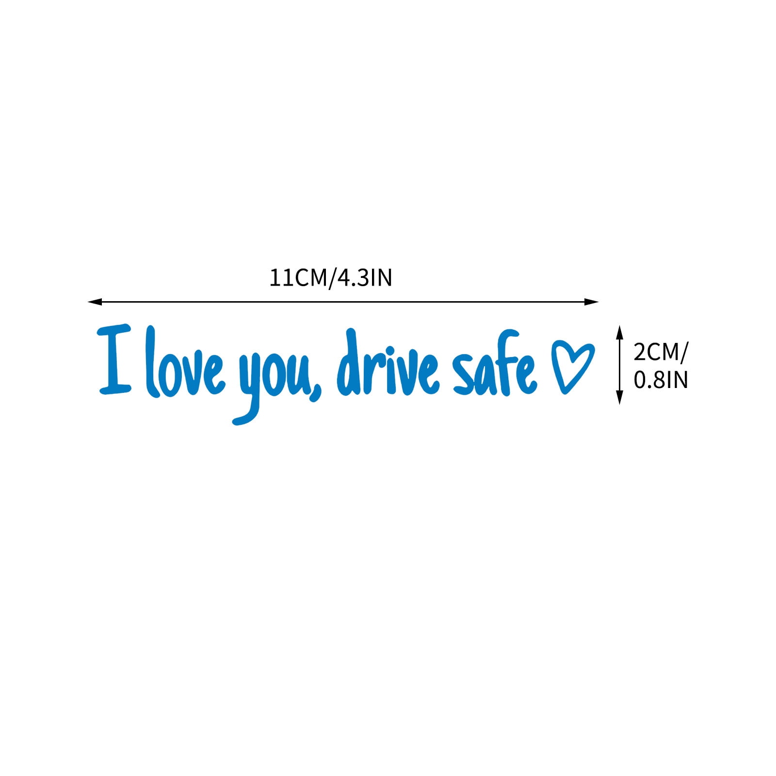 Drive Safe, Love You Rearview Decal Vinyl Decal Mirror Decals Rear View