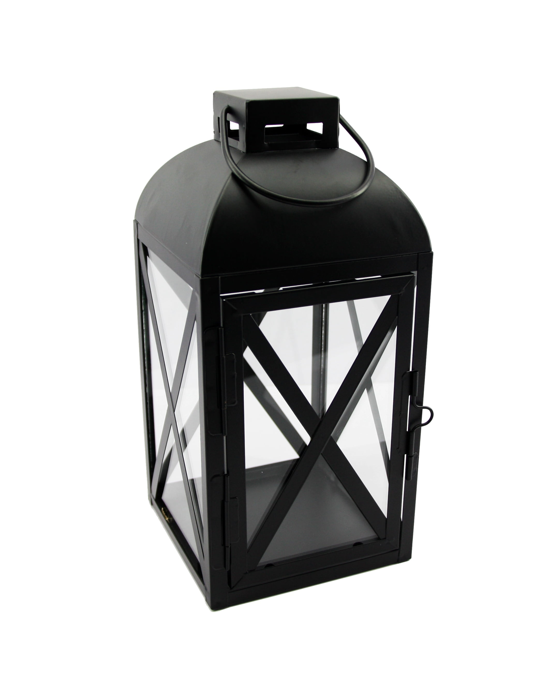 Mainstays Medium Black Metal Candle Holder Lantern