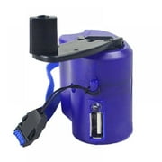 DEBGFS Portable Manual USB Charger Emergency Hand Crank Mobile Phone Generator Dynamo,blue