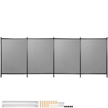 VEVOR Swimming Pool Security Fence Removable Pool Fence 4 x 12 ft for In-Ground