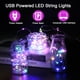 thumbnail image 3 of Guirnalda de luces LED de hadas Multicolor, adornos navideños para fiesta de boda, luminarias decorativas, alimentadas por USB, 1M-10M, 3 of 4