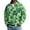 Light Green, variant on Men's St. Patrick's Day Waffle Knit Pullover Long Sleeve Collared Graphic Shirt