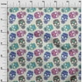 thumbnail image 3 of oneOone Cotton Cambric White Fabric Skull Sewing Craft Projects Fabric Prints By Yard 42 Inch Wide-aG, 3 of 5