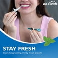 thumbnail image 2 of Disposable travel oral care kit, pre-filled mouthwash bead toothbrush, with floss, toothpick and tongue scraper | single packaging, disposable toothbrush (24 pack), 2 of 4