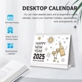 thumbnail image 5 of VINAUO Desk Calendar 2025, Small Desk Calendar from January 2025 - July2026, 9" x 7" Standing Flip 2025 Desktop Calendar for Office , School , Home, 5 of 8