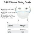 thumbnail image 3 of DALIX Cloth Face Mask Reuseable Washable in White Made in USA - S-M Size (5 Pack), 3 of 5