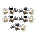 thumbnail image 1 of 50pcs DIY Fabric Key Chain Fob Wristlet with Key Ring for Lanyard Luggage Strap Accessories (Mixed Color), 1 of 5