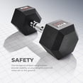 thumbnail image 5 of Hex Style Dumbbell 5 LBS TO 50 LBS Chrome Handles, Hand Weight for Strength Training, Home Gym, Exercise, Workout Equipment Multiple Size Options, 5 of 5