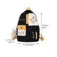 thumbnail image 3 of Jiibva Cute Cat Backpack, Multi Pocket Cartoon Cat Large Capacity Bookbag Rucksack Travel Backpack, 3 of 7