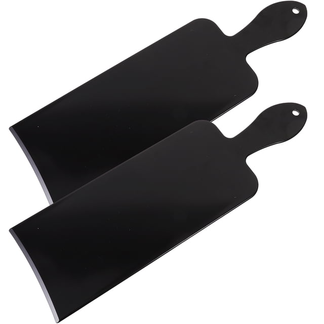 EeaseMX 2 tablas de plástico para teñir el cabello, profesionales, para teñir y resaltar el cabello, herramientas de moda para peluquería, color negro (talla L)