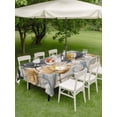 thumbnail image 4 of Outdoor Tablecloth with Umbrella Hole for Patio/Picnic/Party/Camping, Spring Tulips Flower Waterproof Table Cloth Rectangle Table Cover Washable, Vintage Floral Barn Doors Rustic Beige (60"x 120"), 4 of 8