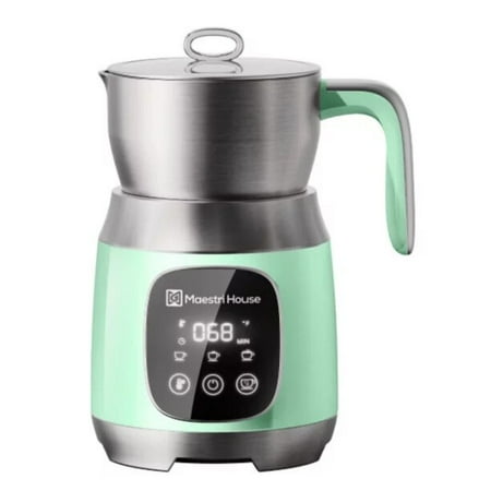 

Maestri House Milk Frother 21OZ Variable Temp and Froth Thickness Milk Frother and Steamer Smart Touch Control Milk Warmer Dishwasher Safe Memory Function for Latte Cappuccino Blue 120V