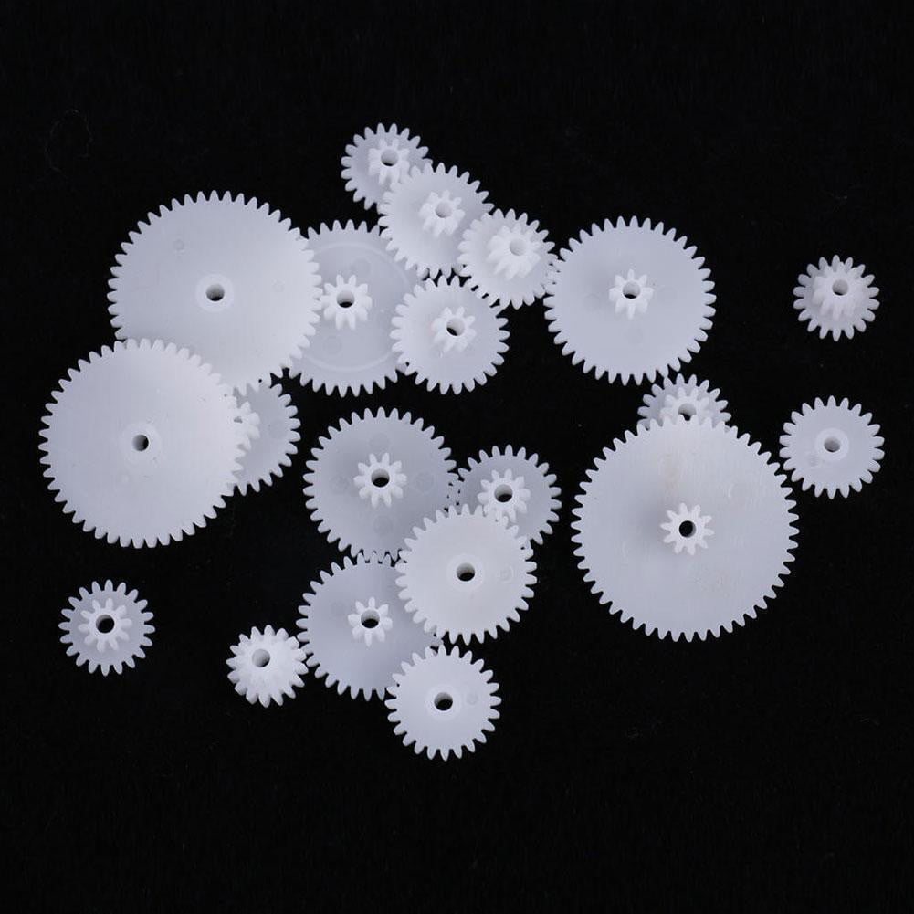 Plastic Gears Set Double Gear Model Kits Car Accessories DIY Parts for