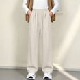 thumbnail image 4 of Plebaso Boys Girls Lounge Sweatpants Elastic Waist Open Bottom Trousers Straight Leg Casual Pants with Pockets, 4 of 7