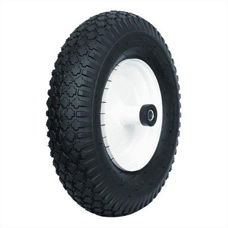 Hi-Run Stud Wheelbarrow 4.10/3.50-4  4PR Lawn and Garden Assembly Tire