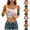Pink, variant on Women's Tank Tops with Built in Bras Spring and Summer Striped Camisole Top with Bra Pads Suitable Outerwear Backless Tank Tops
