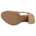 thumbnail image 5 of Roper Womens Mika Floral Embossed Block Heel  Casual Shoes, 5 of 5