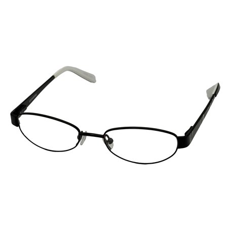 Converse Womens Metal Oval Eyeglass Frames Purr I Black 46mm 1 Pair