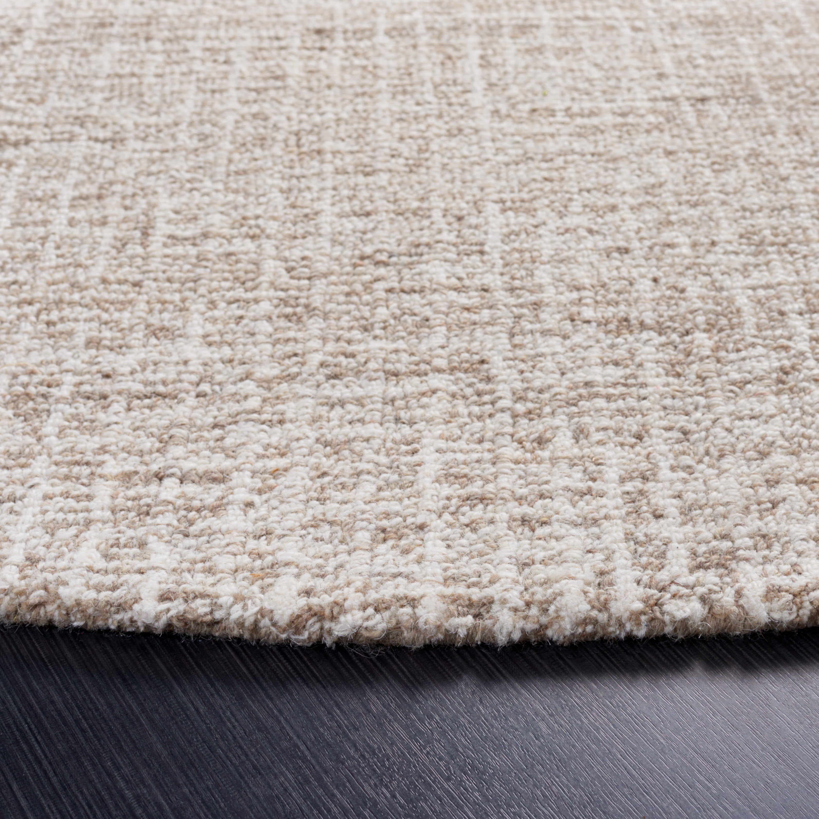 Safavieh Abstract Delia Distressed Wool Area Rug, Ivory/Gray, 12' x 12' Round
