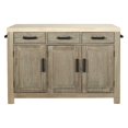 thumbnail image 4 of Cocina Kitchen Island in Natural with Spice Rack and Engineered Wood Top, 4 of 6