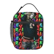 YoungBoy Never Broke Again Rap Lunch Bag Portable Insulated Tote Bento Bag School Office Picnic Cooler Thermal Handbag For Adult Teens Kids