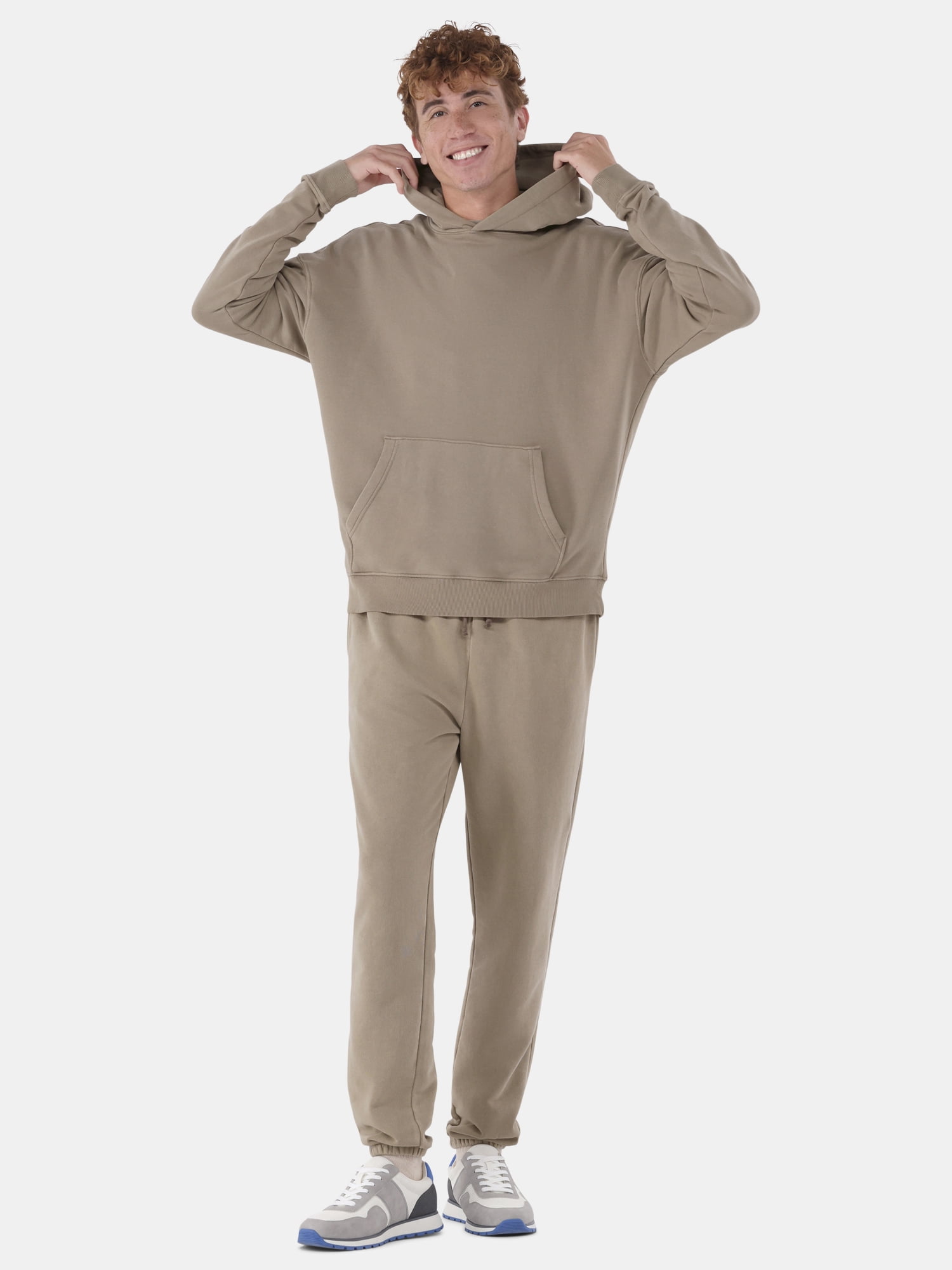 No Boundaries All Gender Soft Fleece Jogger Pants, 30" Inseam, Men's and Big Men's