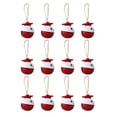 thumbnail image 2 of 12x campanas de Navidad de campana de Navidad artesanía campana colgante colgante para fiesta de Navidad ventanas decoración de Multicolor perfecl campanas de navidad, 2 of 8